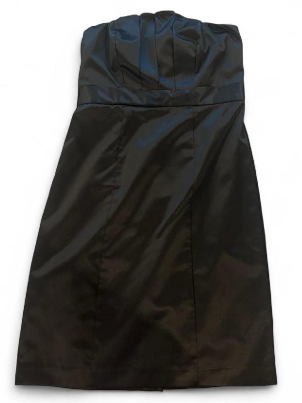 The Limited Black Strapless Satin Cocktail Dress